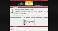Desktop Screenshot of indiandemands.com