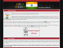 Tablet Screenshot of indiandemands.com